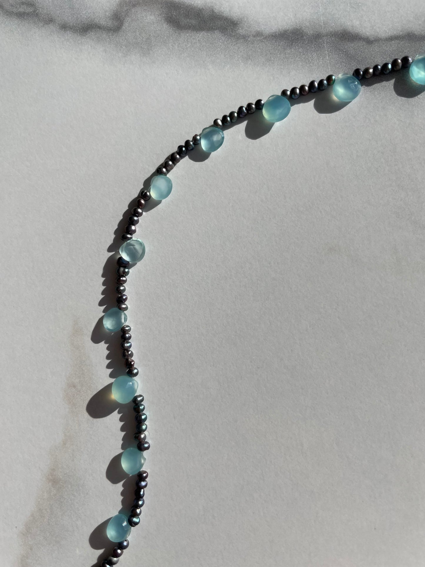 Ocean eyes necklace / peacock
