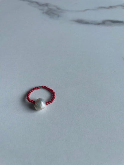 Coral Gem ring