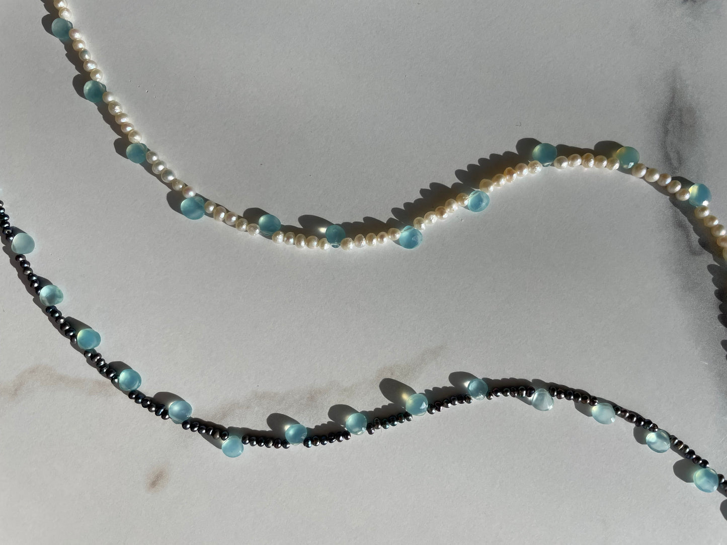 Ocean eyes necklace / peacock