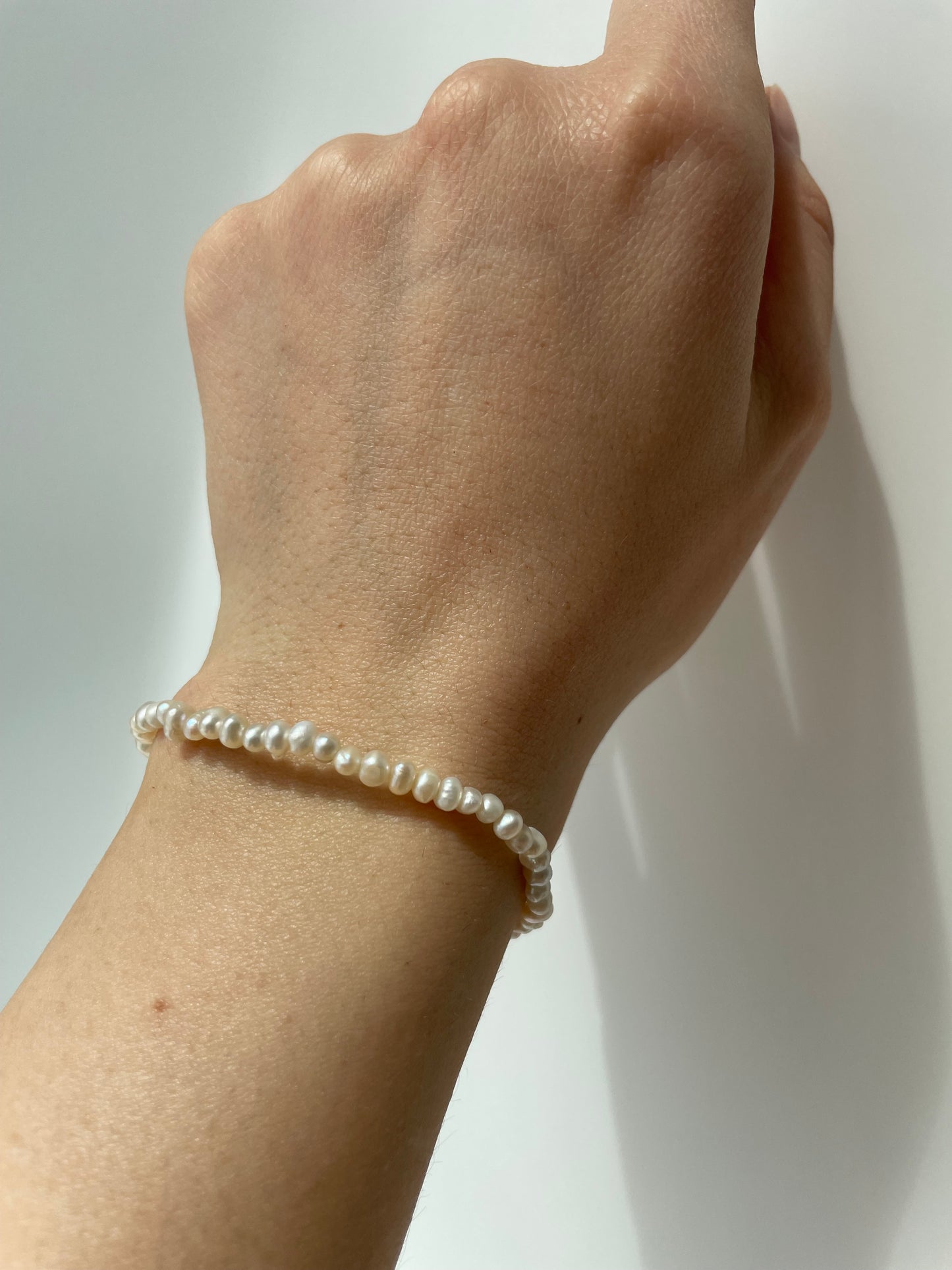 Simple pearls bracelet Silver