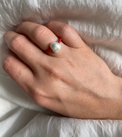 Coral Gem ring
