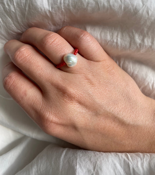 Coral Gem ring