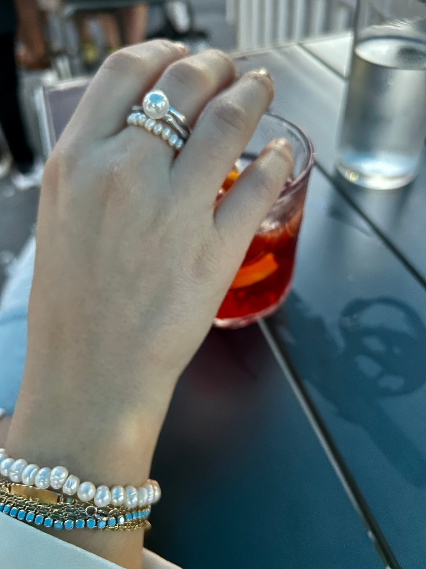 Simple Pearls Ring