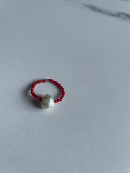 Coral Gem ring