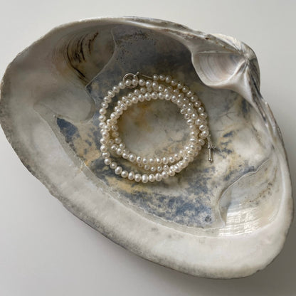 Simple pearls bracelet Silver